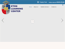 Tablet Screenshot of etonlearning.com